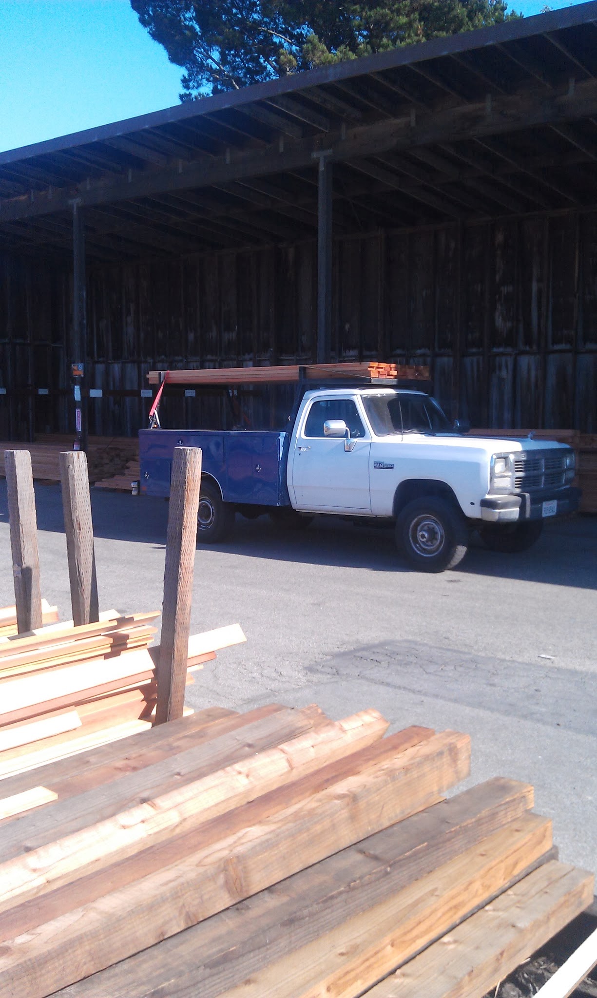 Working Truck at Lumberyard